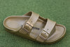 Women's Arizona Eva Sandal - Metallic Gold Side Angle View