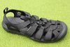 Men's Clearwater Sandal- Black Nylon Side Angle View