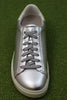 Women's Bend Sneaker - Silver Leather Top View