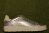 Women's Bend Sneaker - Silver Leather Side View