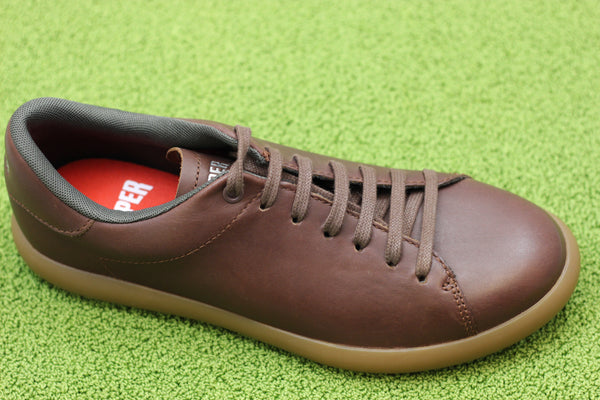 Mens Pelotas Soller Sneaker - Cola Leather Side Angle View