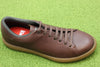 Mens Pelotas Soller Sneaker - Cola Leather Side Angle View
