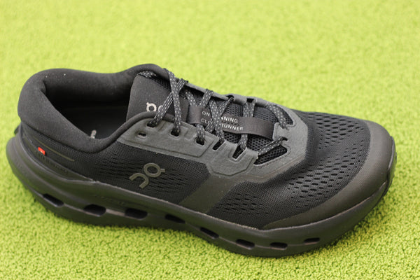 Womens Cloudrunner3 Sneaker - All Black Mesh/Synthetic Side Angle View