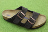 Men's Arizona Sandal - Mocha Suede Side Angle View