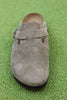 Men's Boston Clog - Taupe Suede top view