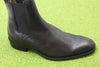 Mens Eli Chelsea Boot - Black Leather Side Angle View