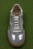 Women's 3AS420 Sneaker - Silver Metallic Leather Top View