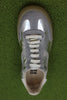 Women's 3AS420 Sneaker - Silver Metallic Leather Top View