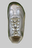 Womens Speedcat Sneaker- Silver/White Leather Top View