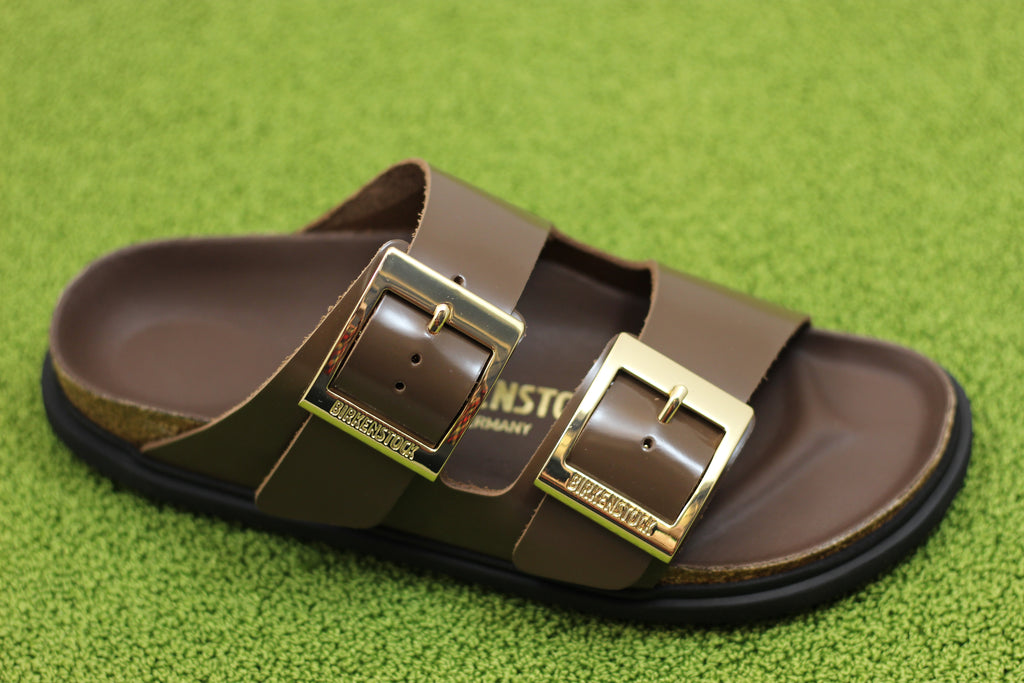Women's Arizona Droplet Buckle Sandal-Carafe Patent Leather