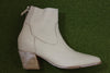 Women's 41401C Zip Boot - White Calf Side View