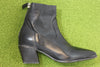 Women's 41401C Zip Boot - Black Calf Side Angle View