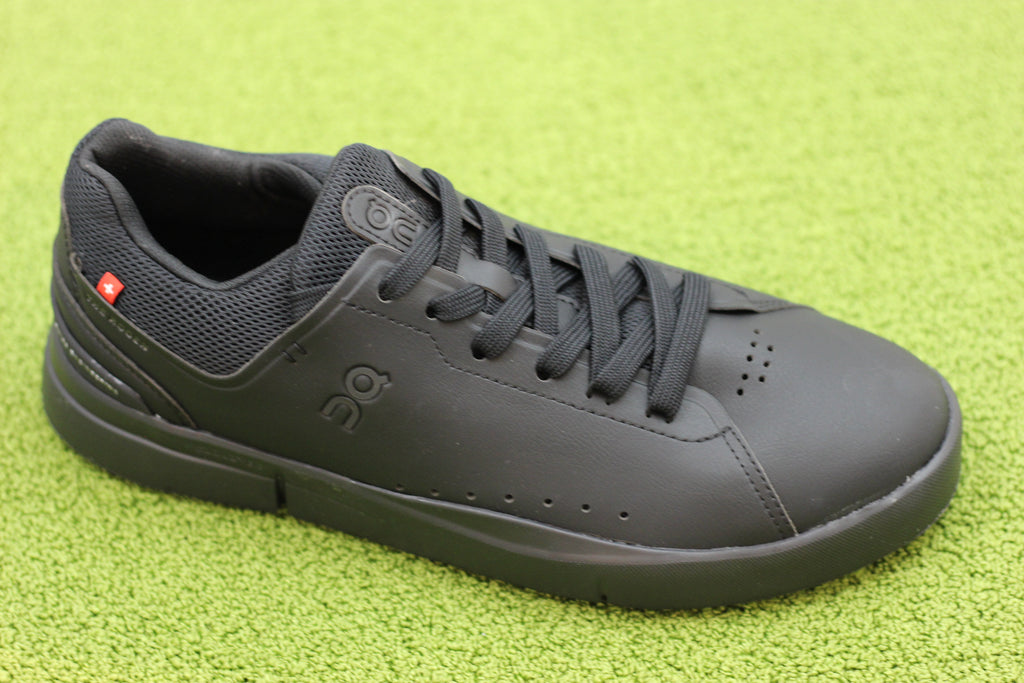 Mens Roger Advantage Sneaker - Black Synthetic Leather Side Angle View