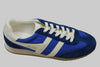Women's Sprinter Sneaker - Marine/White Nylon/Suede Side Angle View