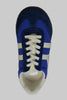 Women's Sprinter Sneaker - Marine/White Nylon/Suede Top View