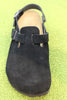 Men's Tokio Clog - Black Suede Top View