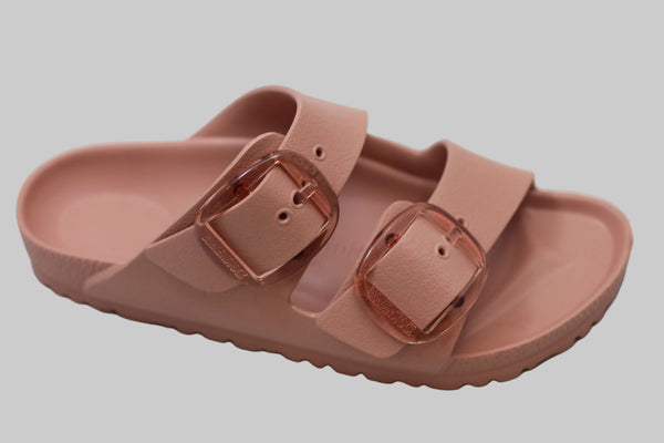 Women's Arizona Big Buckle EVA Sandal -  Pink Clay EVA Side Angle View
