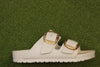 Women's Arizona Big Buckle EVA Sandal -  Eggshell EVA Side View