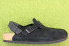 Men's Tokio Clog - Black Suede Side View