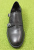 Womens Heidi Monkstrap- Black Leather Top View