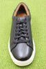 Men's Goswell Tie Sneaker -  Blk Leather Top View