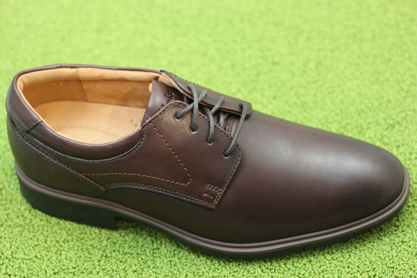 Men's Eldridge Plain - Dark Brown Side Angle View