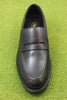 Men's Aldwin Step Penny Loafer - Black Leather Top View