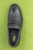 Men's Aldwin Step Penny Loafer - Black Leather Top View