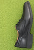 Men's Eldridge Plain - Black Leather Side View