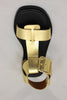 Women's Ramone Sandal- Gold Leather Top View