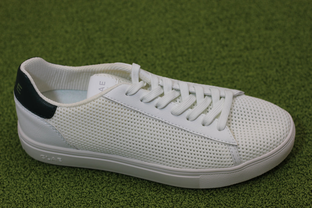 Unisex Bradley Knit Sneaker - White Pine Mesh/Leather Side View