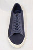 Unisex Bradley Knit Sneaker -Navy Safari Mesh/Leather Front View