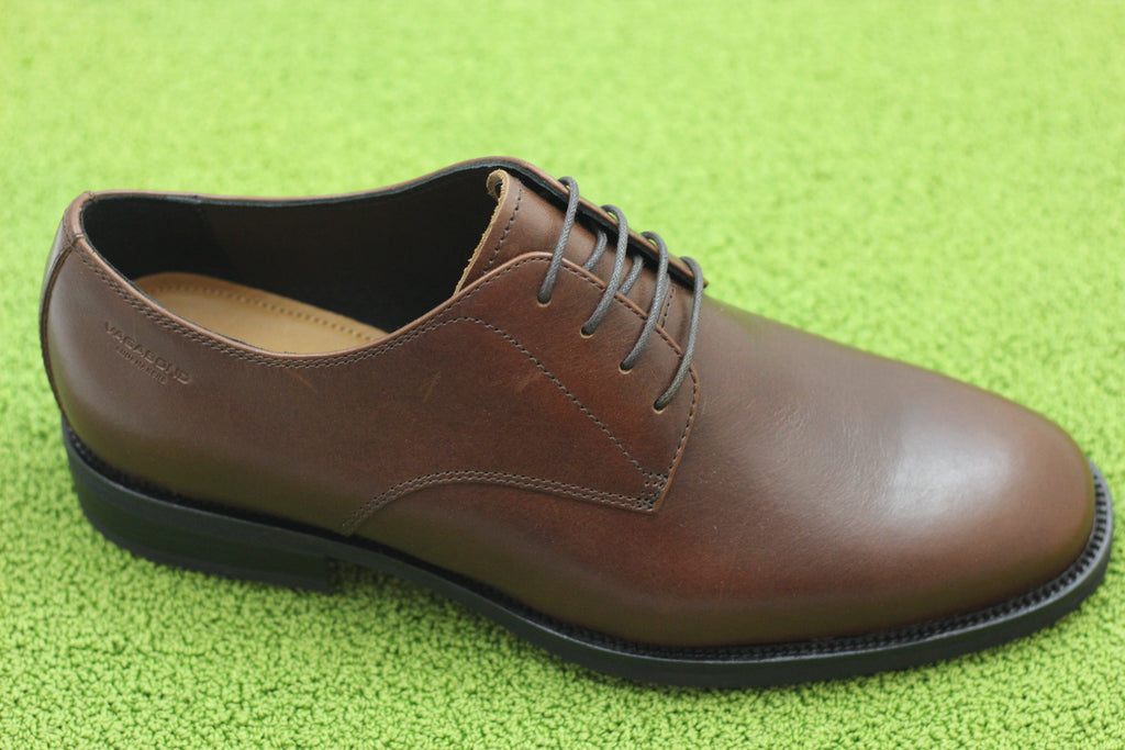 Mens Mario Oxford - Cognac Leather Side Angle View