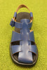 Women's Dana Fisherman Sandal - Blue Leather Front View