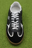 Womens Rife Sneaker- BlackGrain/Leather Front View
