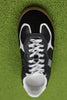 Womens Rife Sneaker- BlackGrain/Leather Top View
