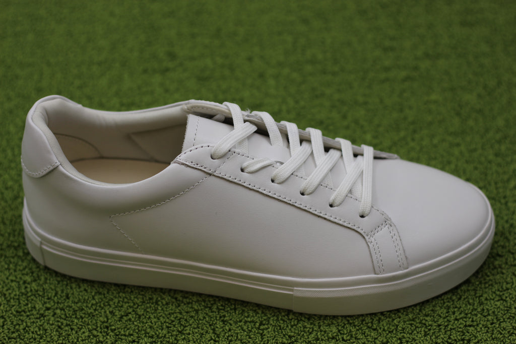 Womens Cody Sneaker- White Lthr Side View