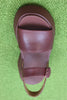 Women's Tasha Sandal - Burgundy Leather Top View