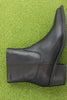 Womens Kelsey Zip Boot - Black Leather Side View