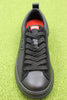 Mens Runner Sneaker - Black Leather Front View