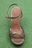 Women's Keske48 Sandal - Bronce Metallic Leather Front View