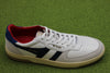 Men's Hawk Sneaker - White/Navy Leather/Suede SIde Angle View