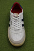 Men's Hawk Sneaker - White/Navy Leather/Suede Front View