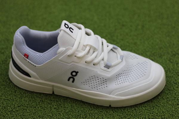 Womens Roger Spin Sneaker - White Heather Side Angle View