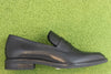 Womens Frances Loafer - Black Leather Side View