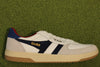 Men's Hawk Sneaker - White/Navy Leather/Suede Side View