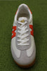 Unisex Mestari Sneaker - White/Flame Nylon/Suede/Leather Top View