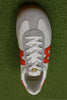 Unisex Mestari Sneaker - White/Flame Nylon/Suede/Leather Top View