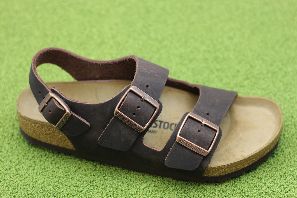 Men's Milano Sandal - Habana Leather Side Angle View