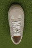 Women's Tor Low Sneaker - Off White Leather/Suede Top View